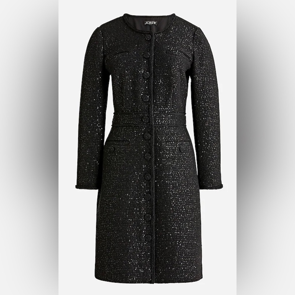 J.CREW Lady jacket dress in sequin tweed